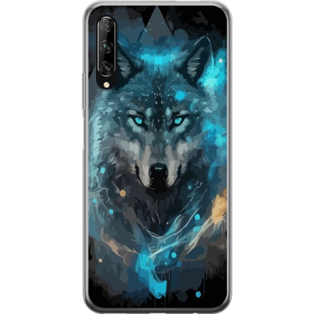 Mobile case for Huawei P smart Pro 2019 with Wolf design