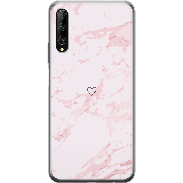Mobile case for Huawei P smart Pro 2019 with Pink Heart design