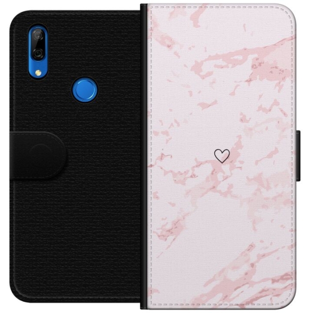 Wallet case for Huawei P Smart Z with Pink Heart design