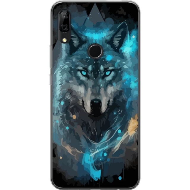 Mobile case for Huawei P Smart Z with Wolf design