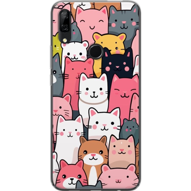 Mobile case for Huawei P Smart Z with Cat pattern design