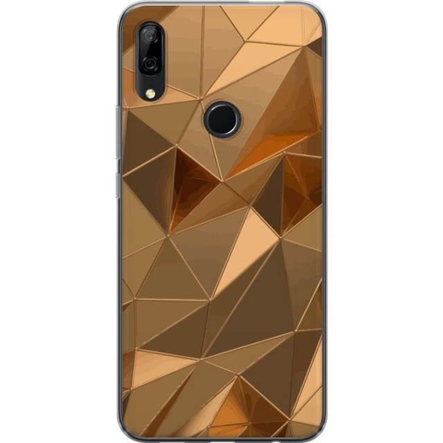 Mobile case for Huawei P Smart Z with 3D Gold design