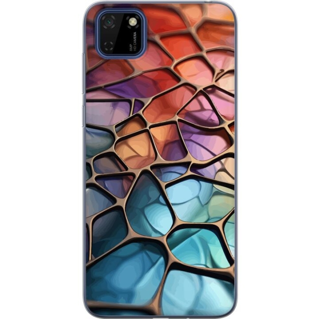 Mobile case for Huawei Y5p with Metallic pattern design