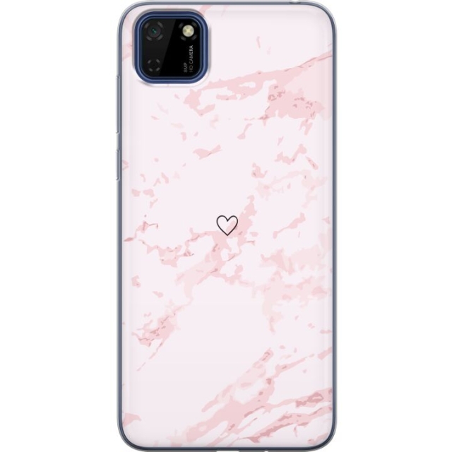 Mobile case for Huawei Y5p with Pink Heart design