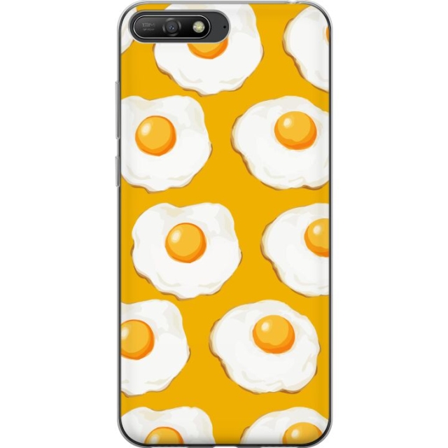 Mobile case for Huawei Y6 (2018) with Fried egg design