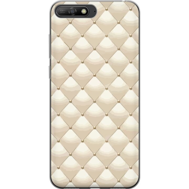 Mobile case for Huawei Y6 (2018) with Gold shine design