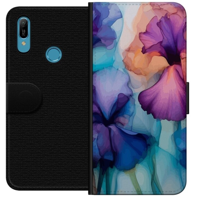 Wallet case for Huawei Y6 (2019) with Magical flowers design
