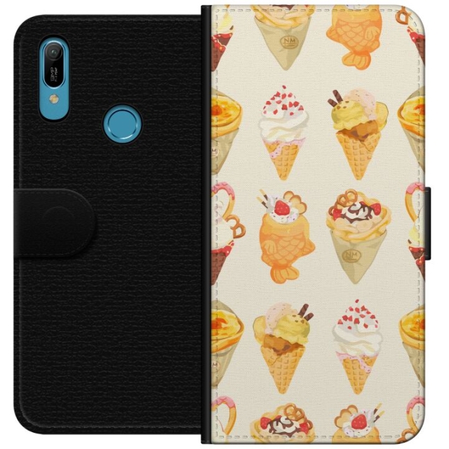 Wallet case for Huawei Y6 (2019) with Glassy design