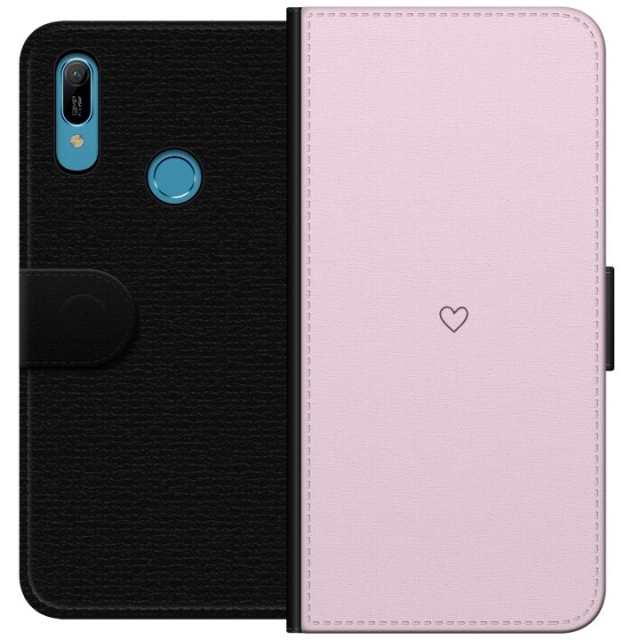 Wallet case for Huawei Y6 (2019) with Heart design