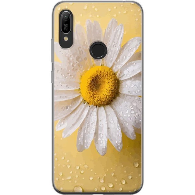 Mobile case for Huawei Y6 (2019) with Porslinsblomma design