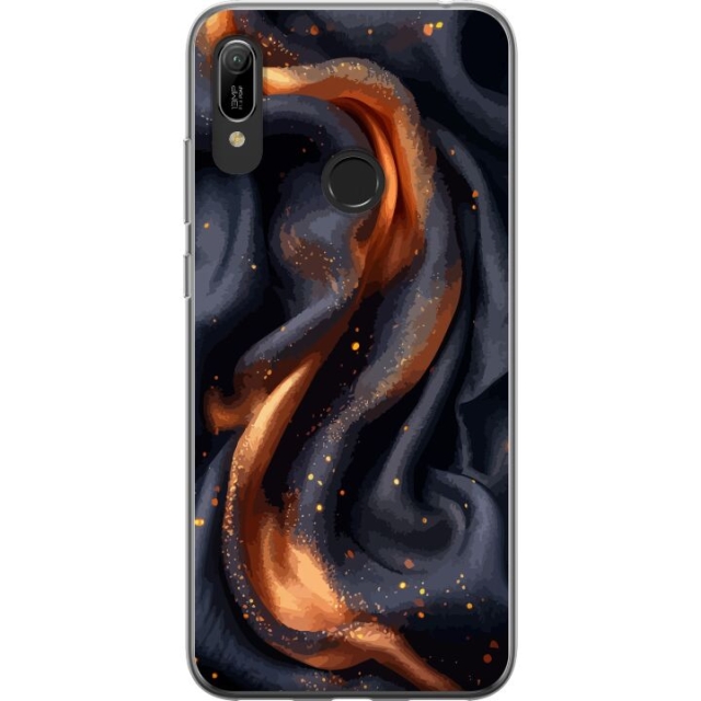 Mobile case for Huawei Y6 (2019) with Fiery silk design