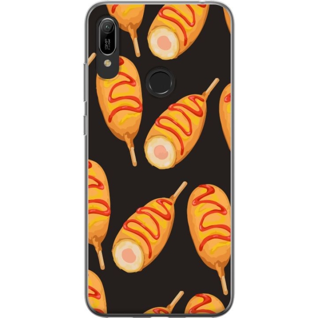 Mobile case for Huawei Y6 (2019) with Chicken drumstick design