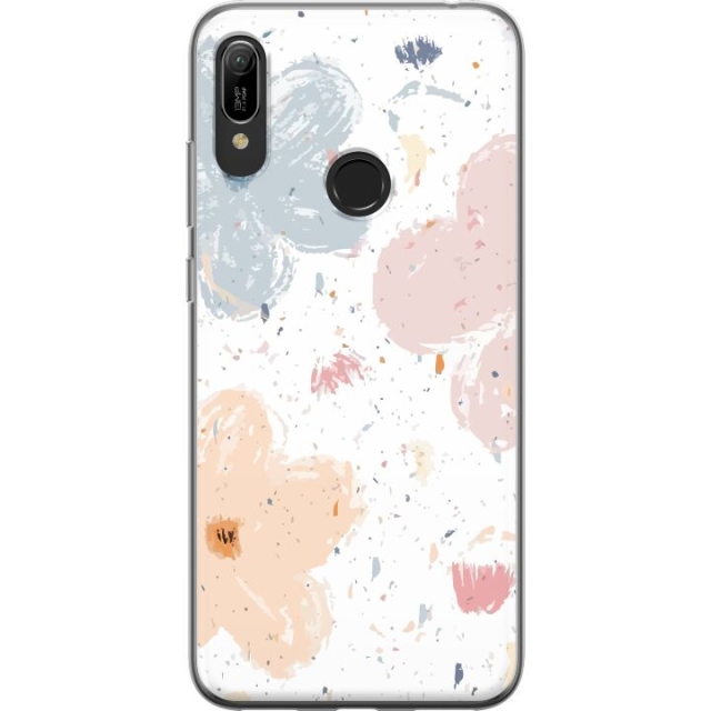Mobile case for Huawei Y6 (2019) with Flowers design