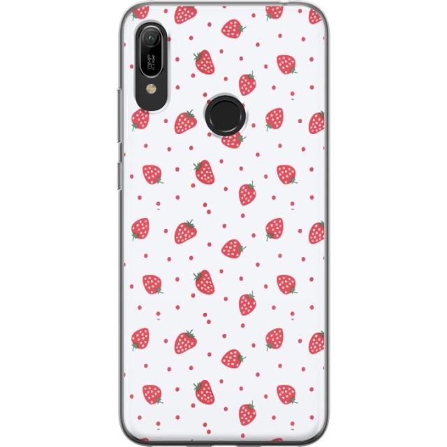 Mobile case for Huawei Y6 (2019) with Strawberries design