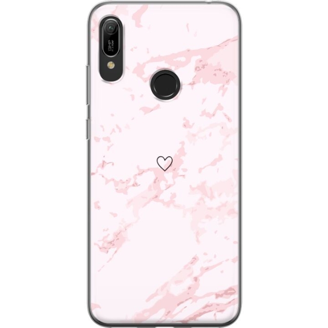 Mobile case for Huawei Y6 (2019) with Pink Heart design