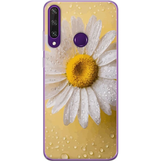 Mobile case for Huawei Y6p with Porslinsblomma design