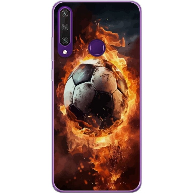 Mobile case for Huawei Y6p with Football design