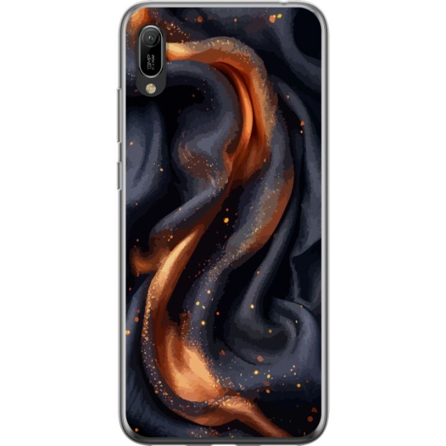 Mobile case for Huawei Y6 Pro (2019) with Fiery silk design