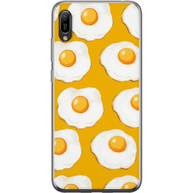 Mobile case for Huawei Y6 Pro (2019) with Fried egg design