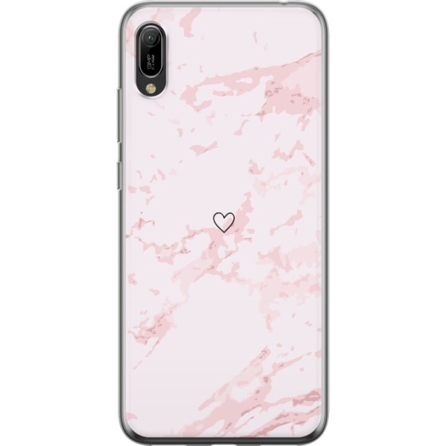 Mobile case for Huawei Y6 Pro (2019) with Pink Heart design