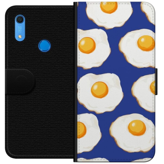 Wallet case for Huawei Y6s (2019) with Fried eggs design