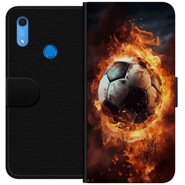 Wallet case for Huawei Y6s (2019) with Football design