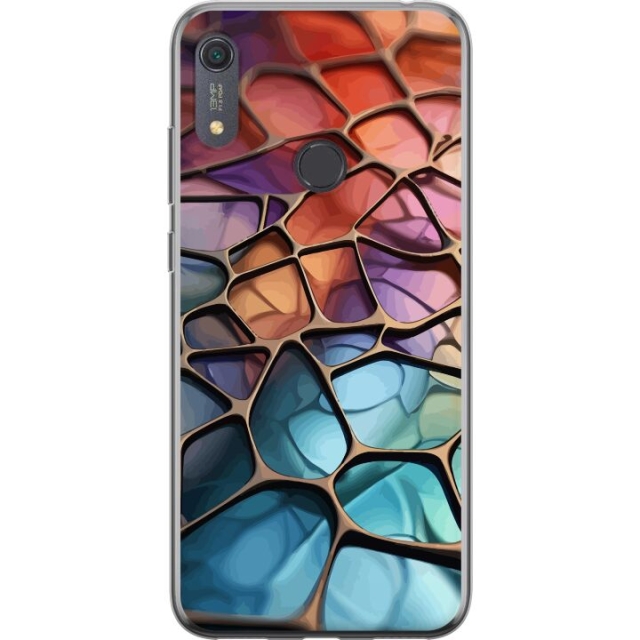 Mobile case for Huawei Y6s (2019) with Metallic pattern design