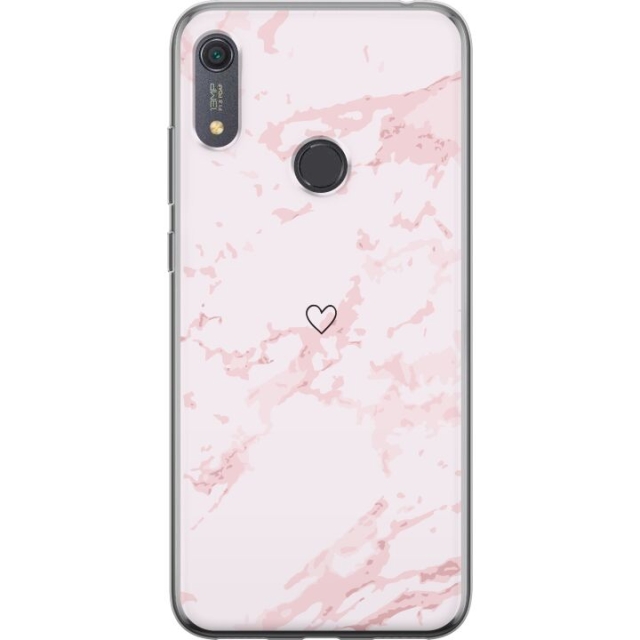 Mobile case for Huawei Y6s (2019) with Pink Heart design