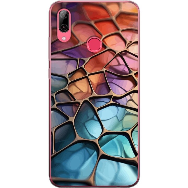 Mobile case for Huawei Y7 (2019) with Metallic pattern design