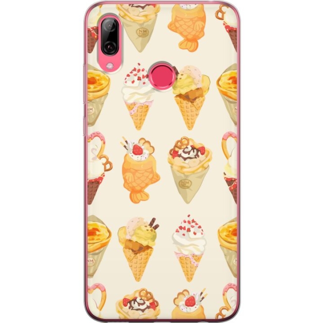 Mobile case for Huawei Y7 (2019) with Glassy design