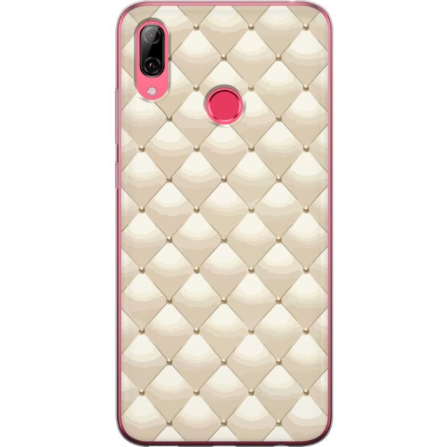 Mobile case for Huawei Y7 (2019) with Gold shine design