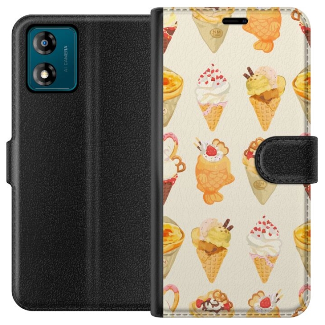 Wallet case for Motorola Moto E13 with Glassy design