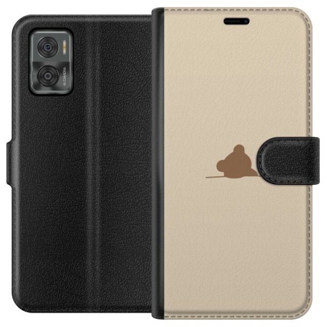 Wallet case for Motorola Moto E22i with Nalle design