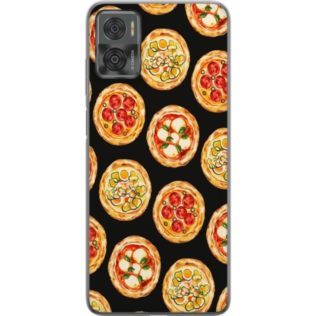Mobile case for Motorola Moto E22i with Pizza design