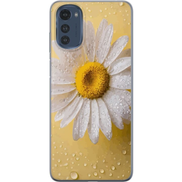 Mobile case for Motorola Moto E32s with Porslinsblomma design