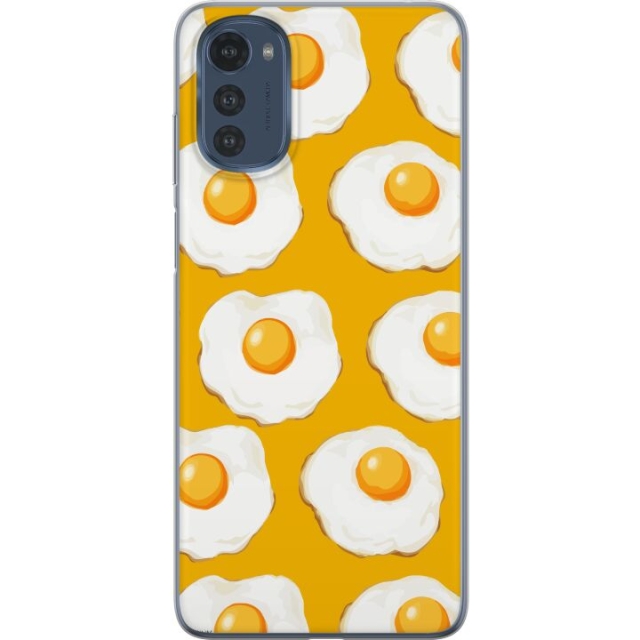 Mobile case for Motorola Moto E32s with Fried egg design