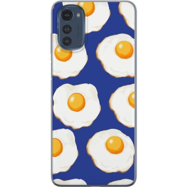 Mobile case for Motorola Moto E32s with Fried eggs design