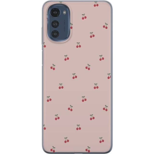 Mobile case for Motorola Moto E32s with Cherry design