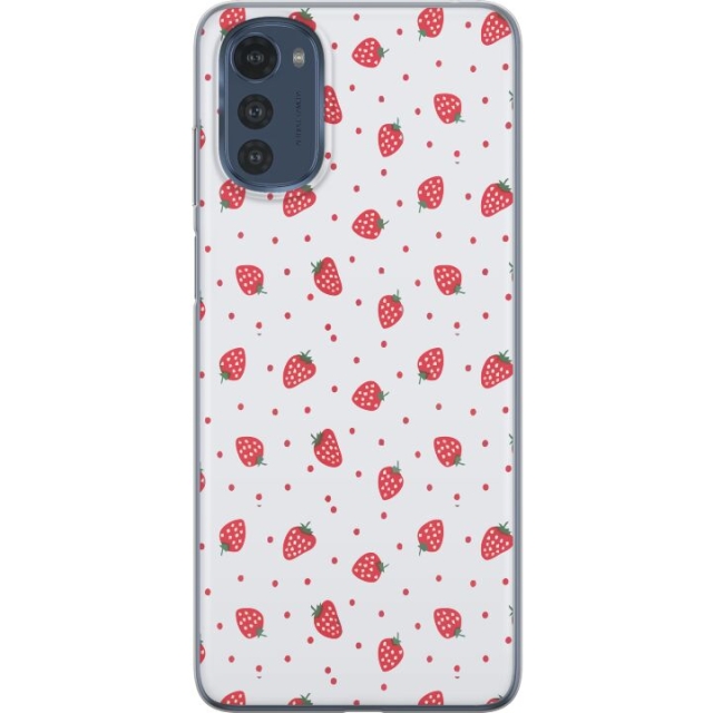 Mobile case for Motorola Moto E32s with Strawberries design