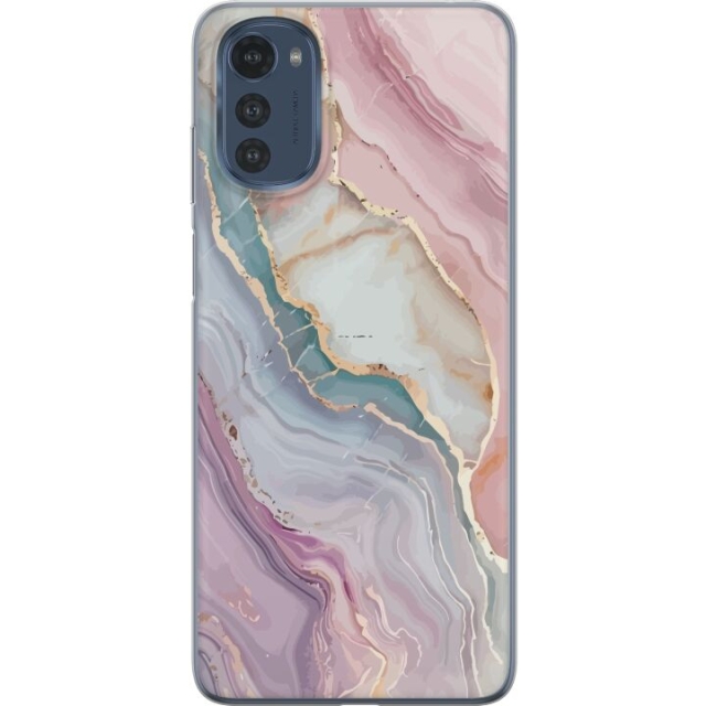 Mobile case for Motorola Moto E32s with Marble design