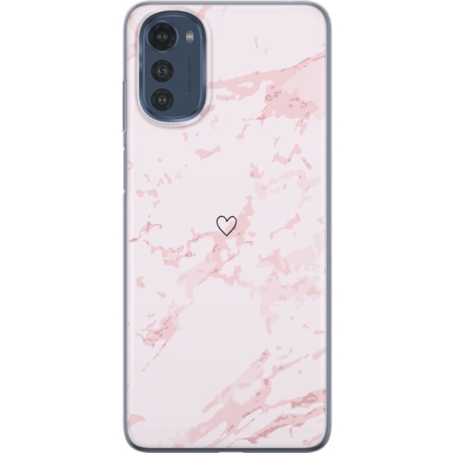 Mobile case for Motorola Moto E32s with Pink Heart design