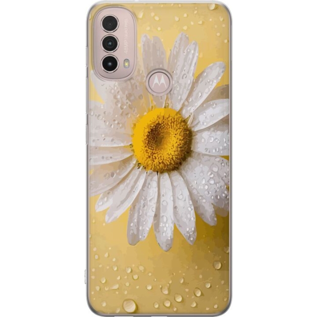Mobile case for Motorola Moto E40 with Porslinsblomma design