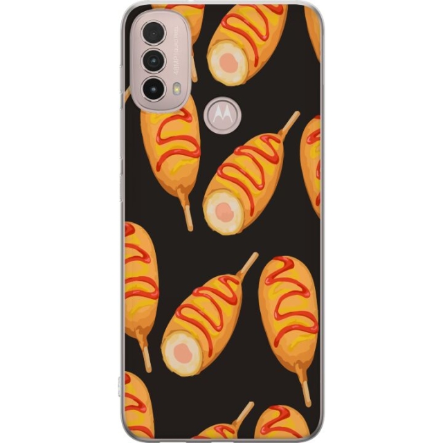 Mobile case for Motorola Moto E40 with Chicken drumstick design