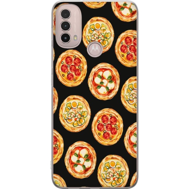 Mobile case for Motorola Moto E40 with Pizza design