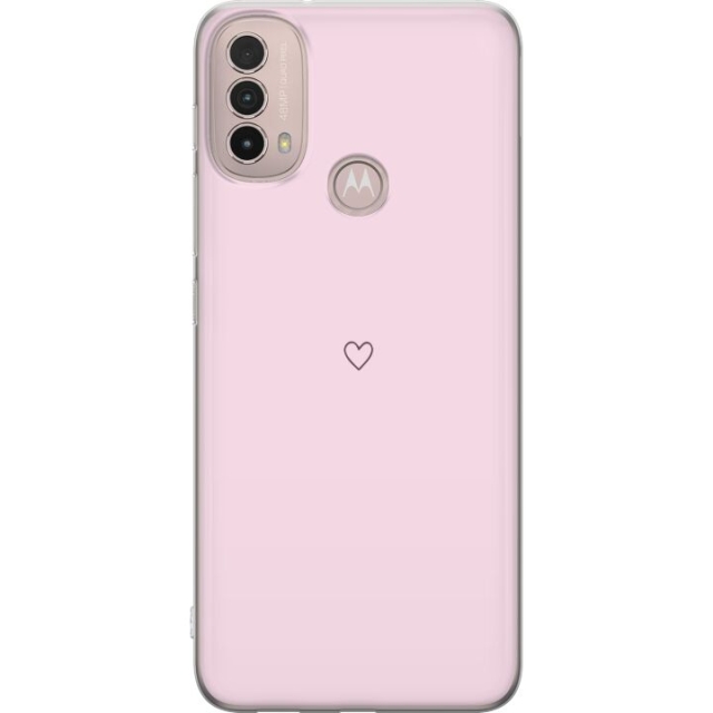 Mobile case for Motorola Moto E40 with Heart design