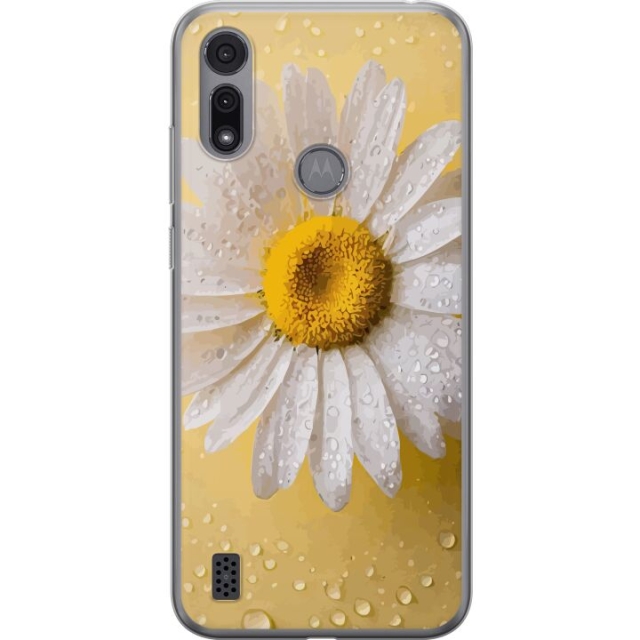 Mobile case for Motorola Moto E6i with Porslinsblomma design