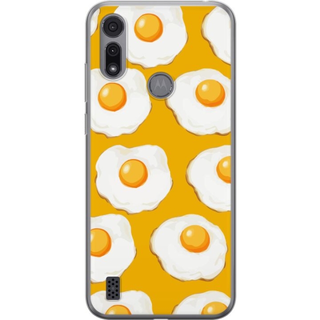 Mobile case for Motorola Moto E6i with Fried egg design