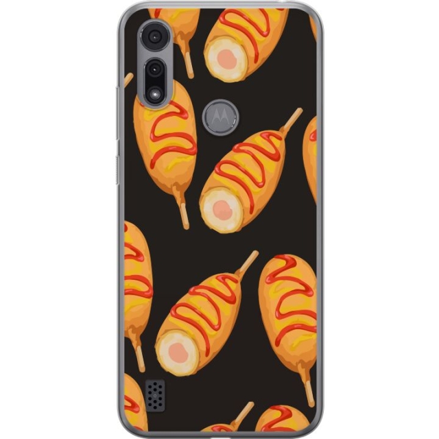 Mobile case for Motorola Moto E6i with Chicken drumstick design