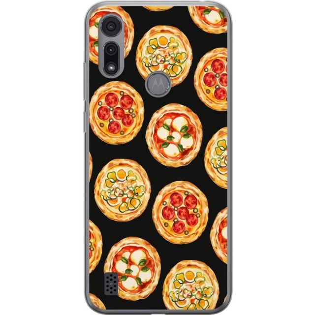 Mobile case for Motorola Moto E6i with Pizza design