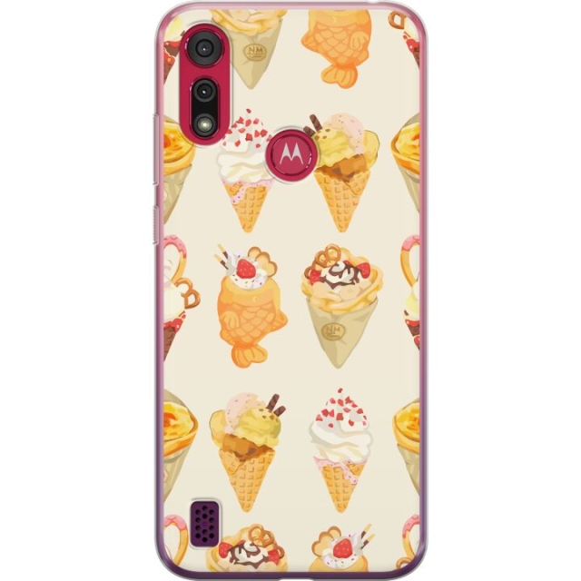 Mobile case for Motorola Moto E6s (2020) with Glassy design